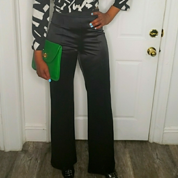 Satin Suit Pants - Picture 1 of 3